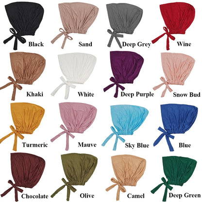 Soft Underscarf Bonnet – Modal Inner Hijab Turban Headwrap for Women