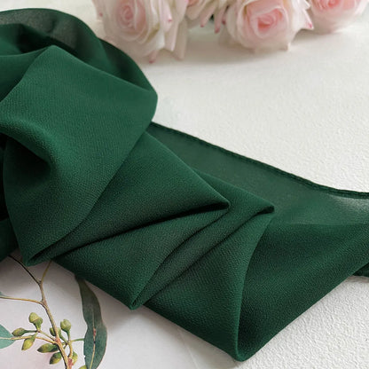 Premium Chiffon Hijab Scarf – Plain Solid Color Maxi Wrap for Women