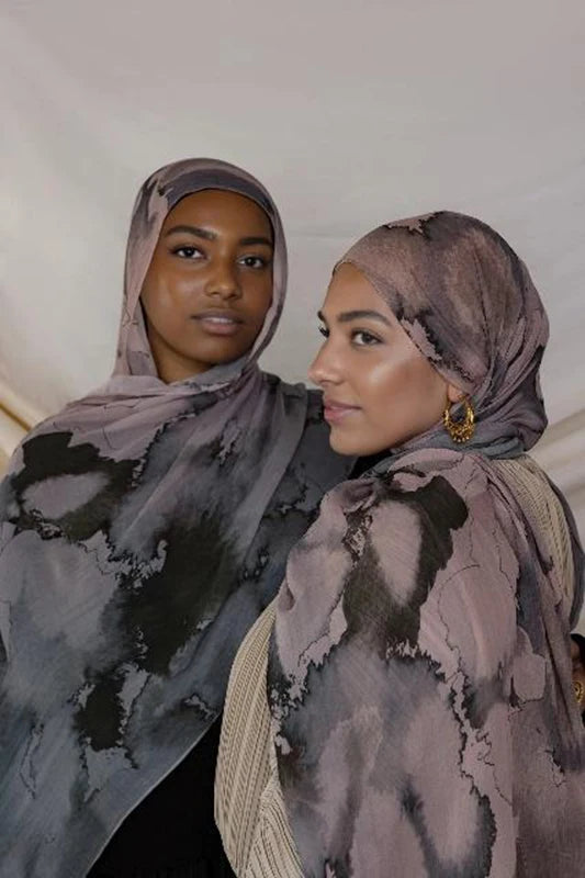 Printed Hijab Scarf Collection – Floral, Bohemian, Leopard, Marble & More Designs for Women