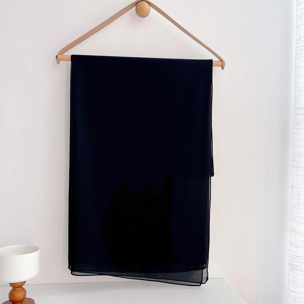 Premium Chiffon Hijab Scarf – Plain Solid Color Maxi Wrap for Women