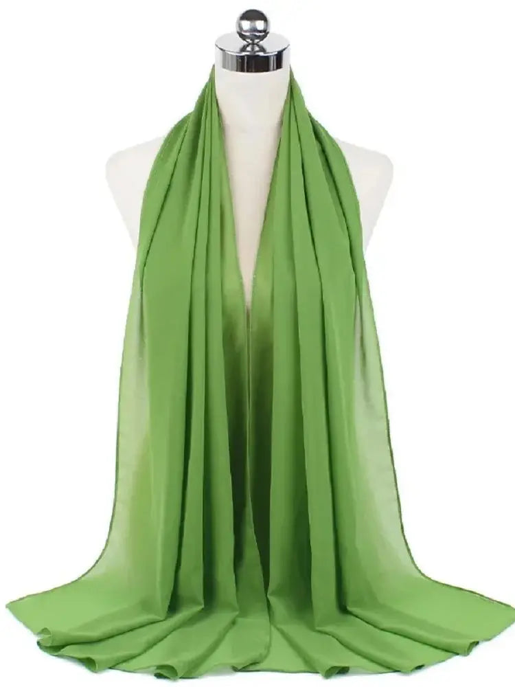 Ready-to-Wear Chiffon Hijab – Solid Color Instant Headscarf for Women