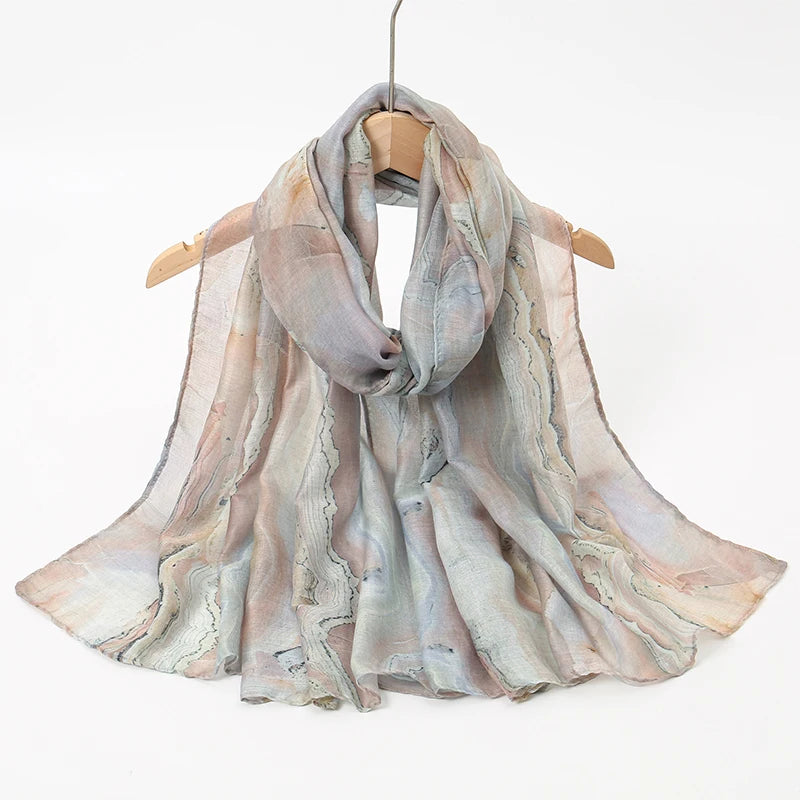 Printed Hijab Scarf Collection – Floral, Bohemian, Leopard, Marble & More Designs for Women