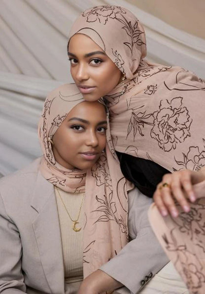 Printed Hijab Scarf Collection – Floral, Bohemian, Leopard, Marble & More Designs for Women