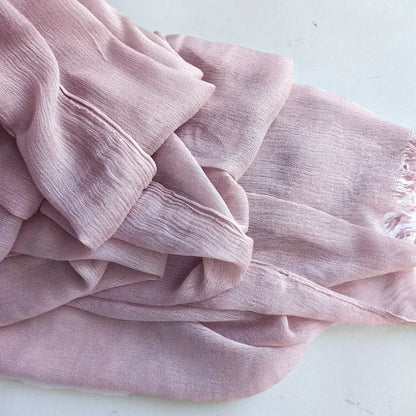 Women’s Crinkle Cotton Hijab – Oversized Rayon Scarf & Shawl Wrap