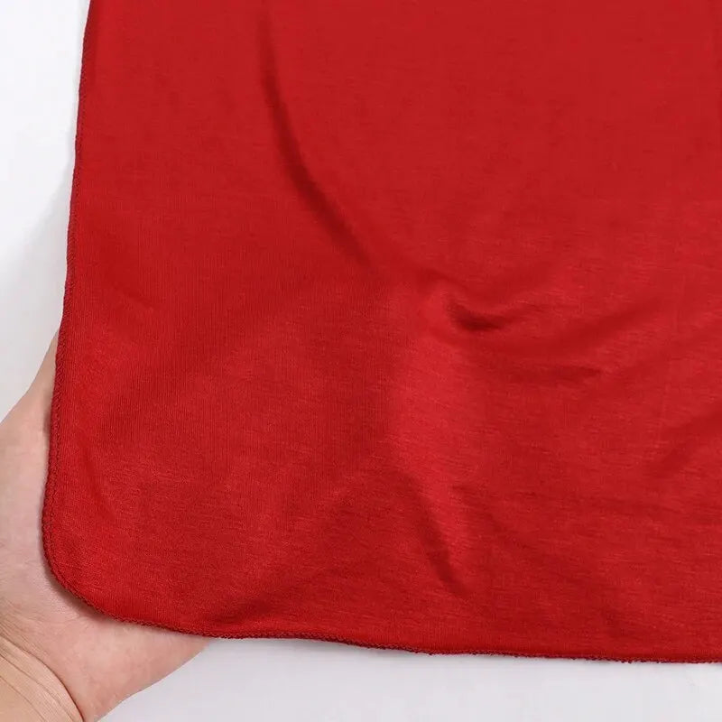 Modal Cotton Jersey Hijab – Lightweight Long Headscarf, Plain Muslim Shawl & Turban Wrap